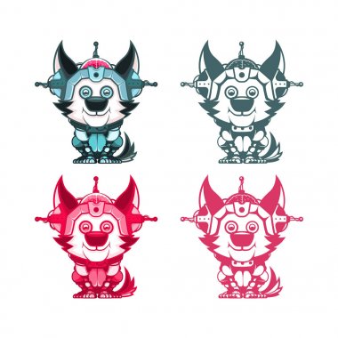 Sibernetik köpeği maskot