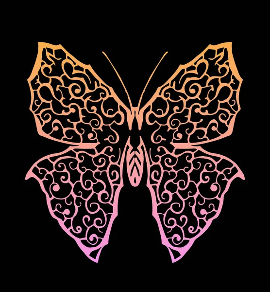 Schmetterling mit Gefälle — Stockvektor