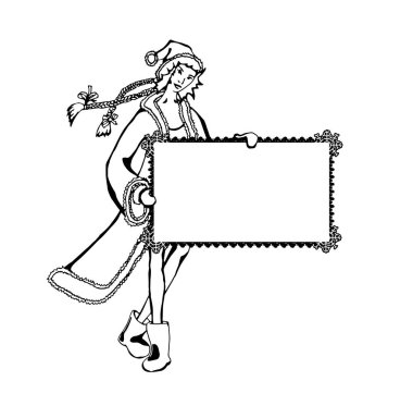 güzel kar Maiden kroki