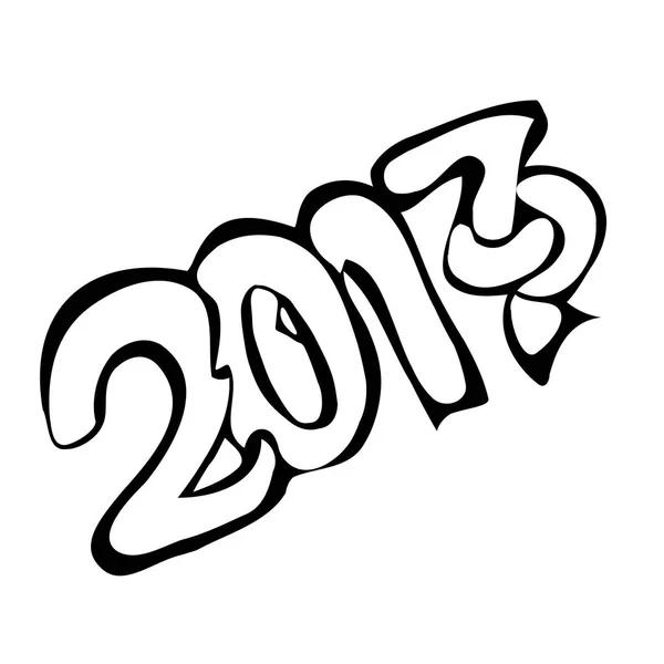 Yazı tipi ana bilgisayar yeni yıl 2017.