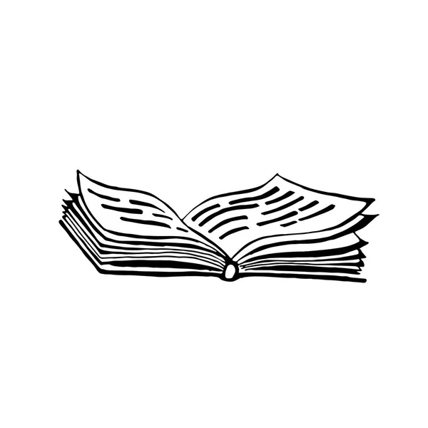 Metin ile açık bir kitap .