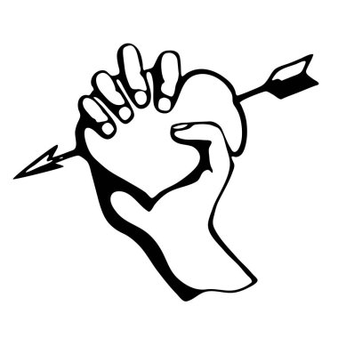 Aşk tanrısı oku onun kalbini deldi.  