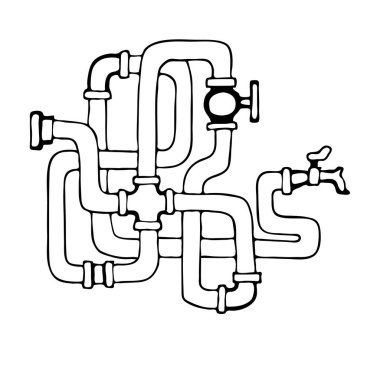 Su boruları Yapboz . 