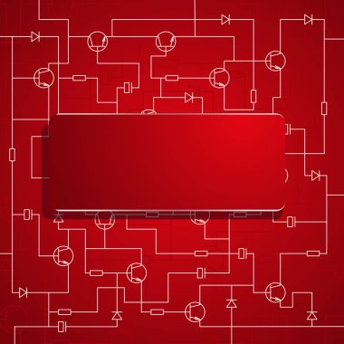 Arka plan elektronik düzeni. 