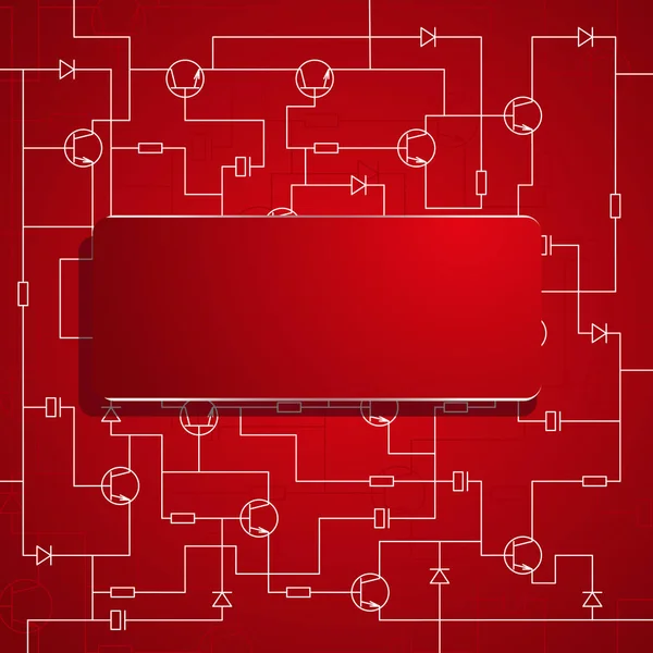 Pozadí z elektronického systému. — Stockový vektor