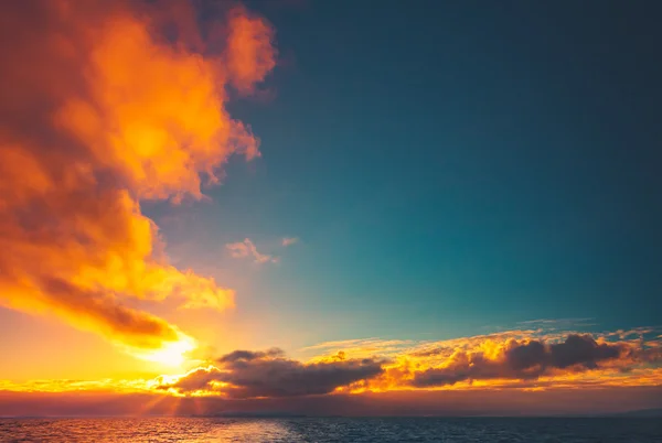 Coucher de soleil d'été en Antarctique — Photo