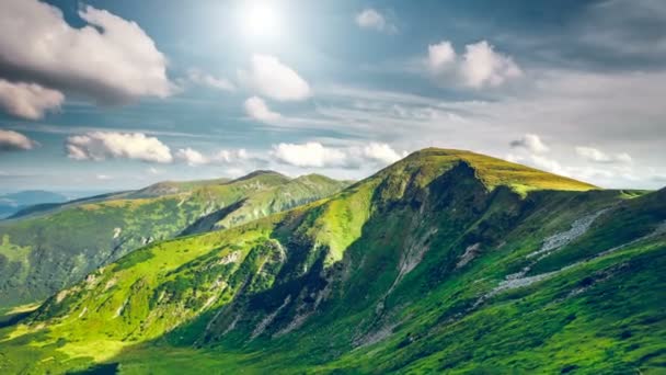 Carpatian paisaje de verano — Vídeos de Stock