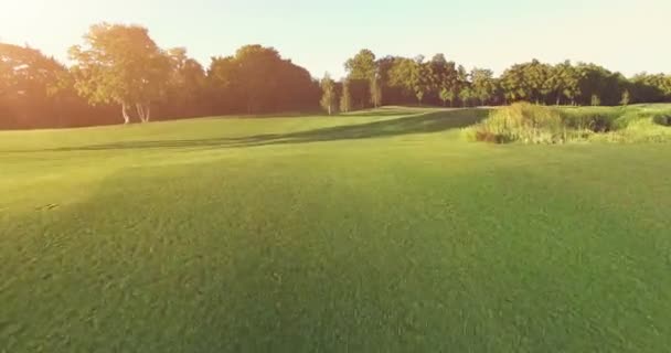 Beau paysage dans la lueur du coucher du soleil — Video