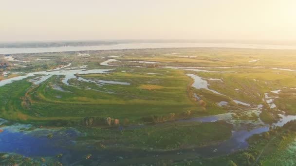 Luchtfoto: Mooi landschap. 4k 30fps — Stockvideo