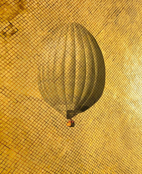 Ρετρό στυλ με αερόστατο — Φωτογραφία Αρχείου
