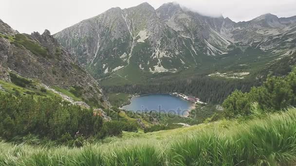 Tatry dağlara Polonya. Yaz doğa manzara — Stok video