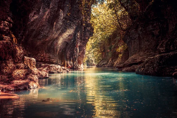 Martvili Canyon di Georgia. Lanskap alam — Stok Foto