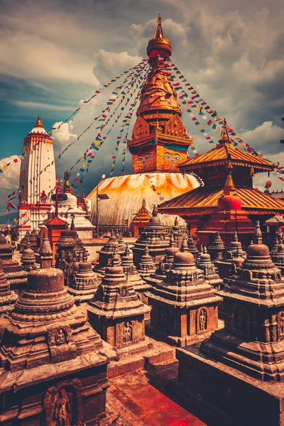 Bodhnath stupa in Kathmandu valley, Nepal — Stock Photo, Image