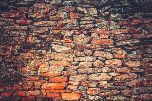 Vintage wall. Tawny bricklaying. Background. — Stock Photo, Image