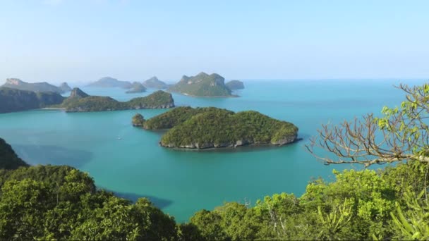 Egzotyczny Narodowy Tajlandia Marine Park zdjęć lotniczych — Wideo stockowe