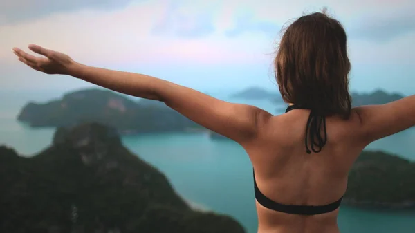 Mujer caucásica en Tailandia parque marino nacional —  Fotos de Stock