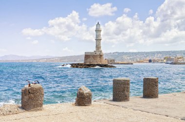Yunanistan'ın Girit Adası Deniz feneri
