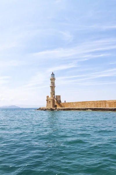 クレタ島のギリシャの灯台 ストック写真