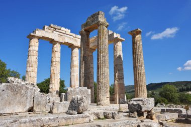 Zeus Tapınağı Nemea, Peloponnese, Yunanistan