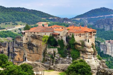 Meteora manastırları. Yunanistan