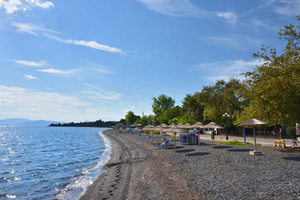 Kieselstrand in Griechenland — Stockfoto