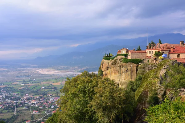 Heiliger Stehen heiliges Kloster, Meteora, Griechenland — Stockfoto