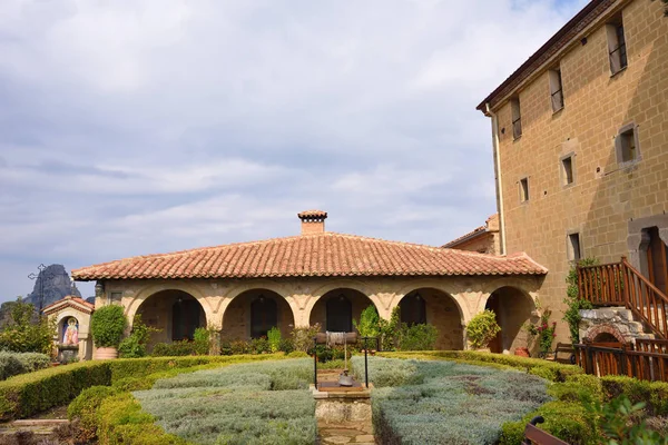 Heiliger Stehen heiliges Kloster, Meteora, Griechenland — Stockfoto