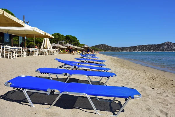 Schinias sandy beach, Marathon, Griekenland — Stockfoto