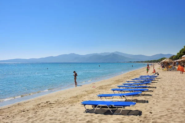 Plage de sable de Schinias, Marathon, Grèce — Photo