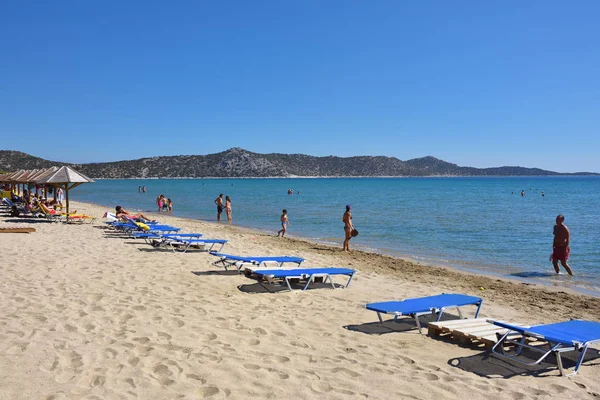 Schinias sandstranden beach, Marathon, Grekland — Stockfoto