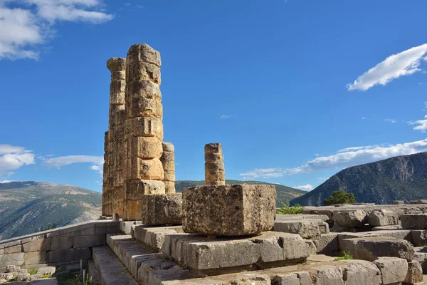 Templo de Apolo en Delphi, Grecia — Foto de Stock