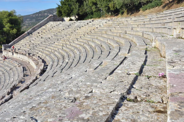 Antiguo teatro Epidavros, Argolida, Grecia — Foto de Stock