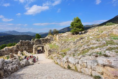 Arkeolojik Mycenae ve Tiryns, Yunanistan 