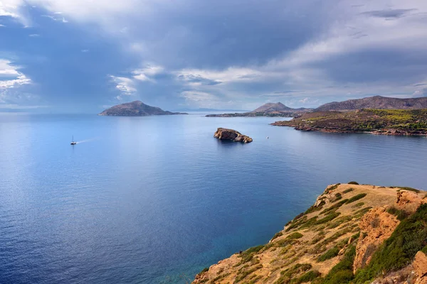 Mar Egeo, Cabo Sounion, Ática, Grecia —  Fotos de Stock