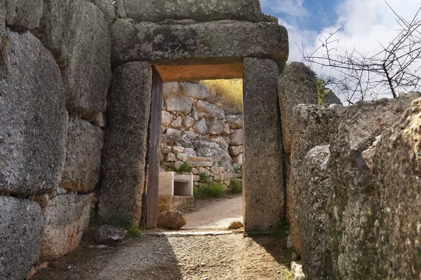 La Puerta Norte en la antigua Micenas, Grecia — Foto de Stock