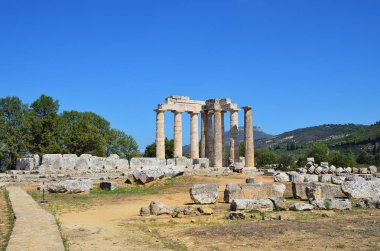 Zeus Tapınağı Nemea, Peloponnese, Yunanistan