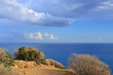 Aegian deniz, Cape Sounion, Attica, Yunanistan