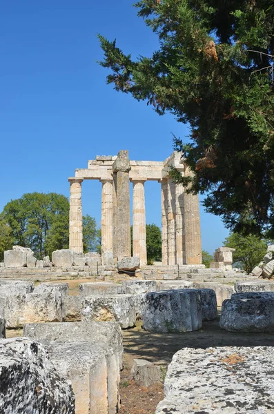 Temple of Zeus Nemea, Peloponnészosz, Görögország — Stock Fotó