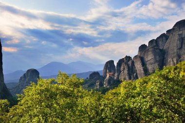 Meteora manzara. Yunanistan