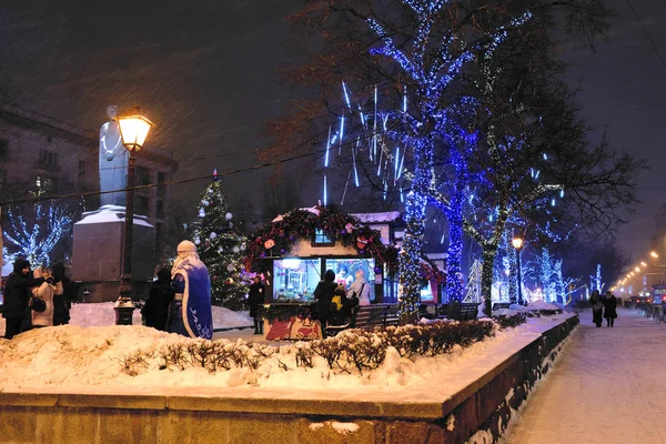 Férias de Natal em Moscou, Rússia — Fotografia de Stock