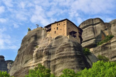 Manastırı St Nikolaos Anapafsas, Meteora, Yunanistan 