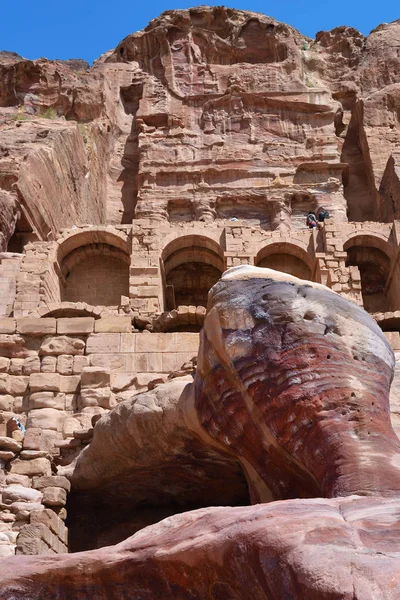 Sítio arqueológico Petra, Jordânia — Fotografia de Stock
