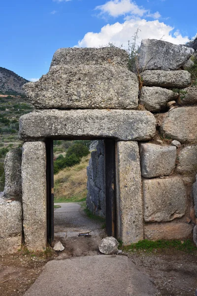 Norra porten i det antika Mykene, Grekland — Stockfoto