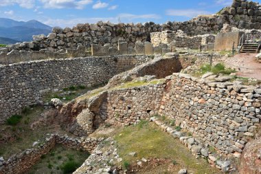 Arkeolojik Mycenae ve Tiryns, Yunanistan 