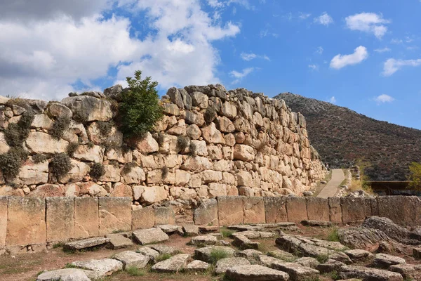 Stanowiska archeologiczne w Mykenach i Tiryns, Grecja — Zdjęcie stockowe