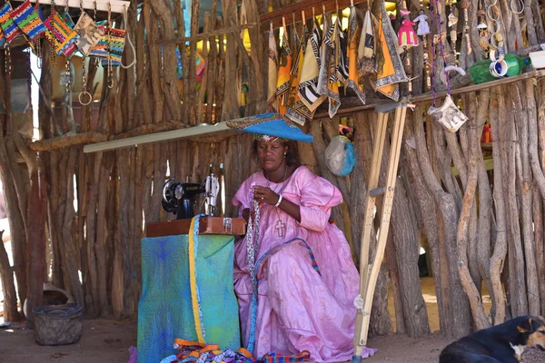 Herero kvinna Namibia — Stockfoto