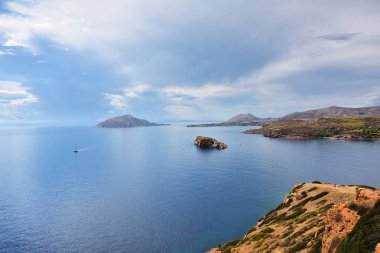 Aegean sea, Cape Sounion, Attica, Greece clipart