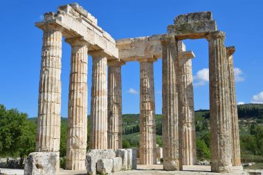 Zeus Tapınağı Nemea, Peloponnese, Yunanistan