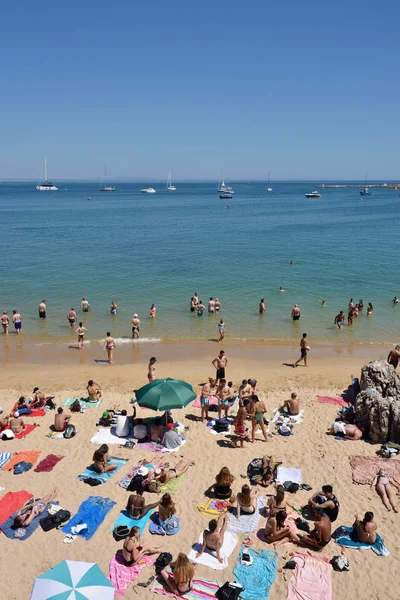 Praia da Rainha δημόσια παραλία. Κάσκαϊς. Πορτογαλία — Φωτογραφία Αρχείου