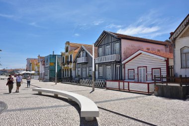 Costa Nova 'da Sokak, Beira Litoral, Portekiz, Avrupa